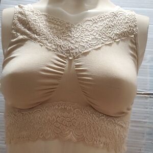 Lace Trim Tank Top Size L